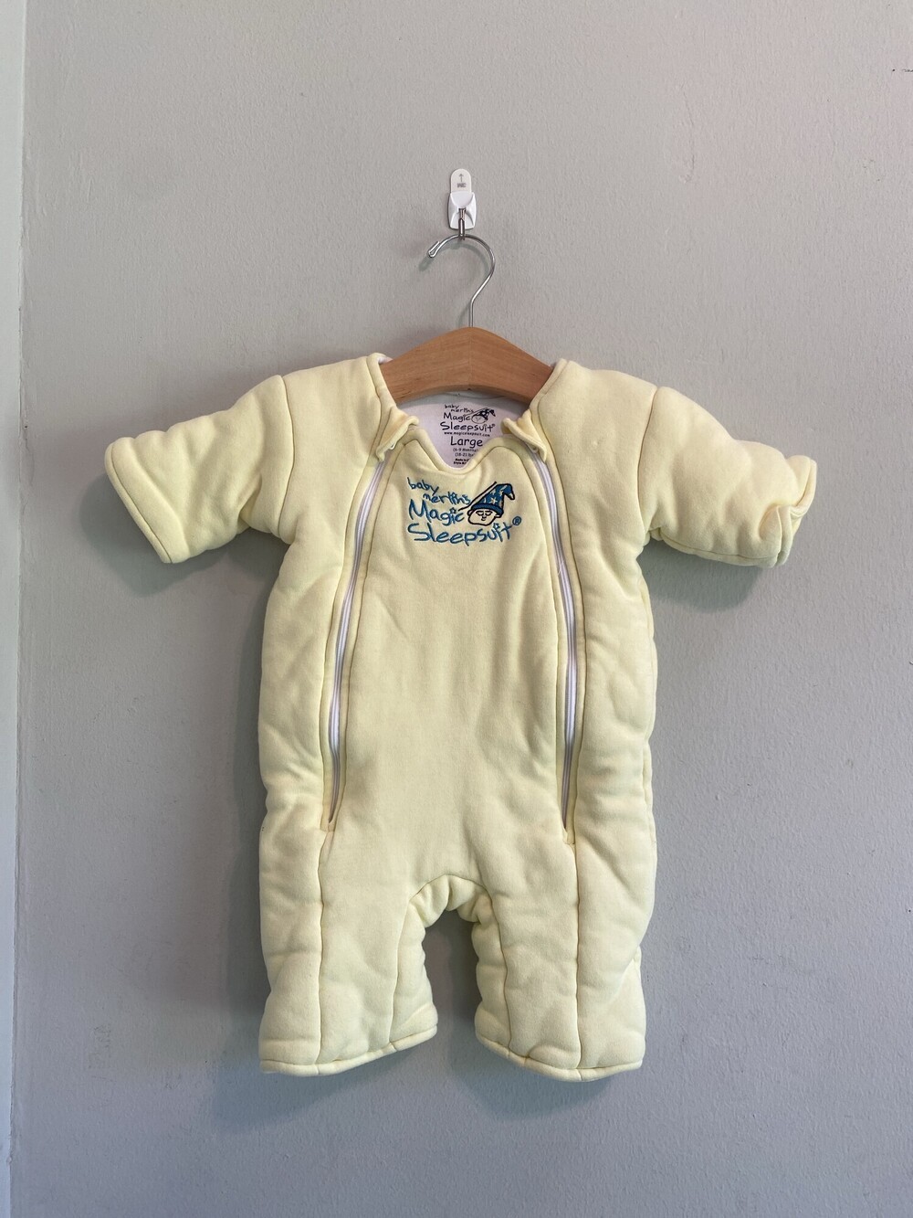 Baby Merlin's Magic Sleepsuit Yellow Large 6-9 Months